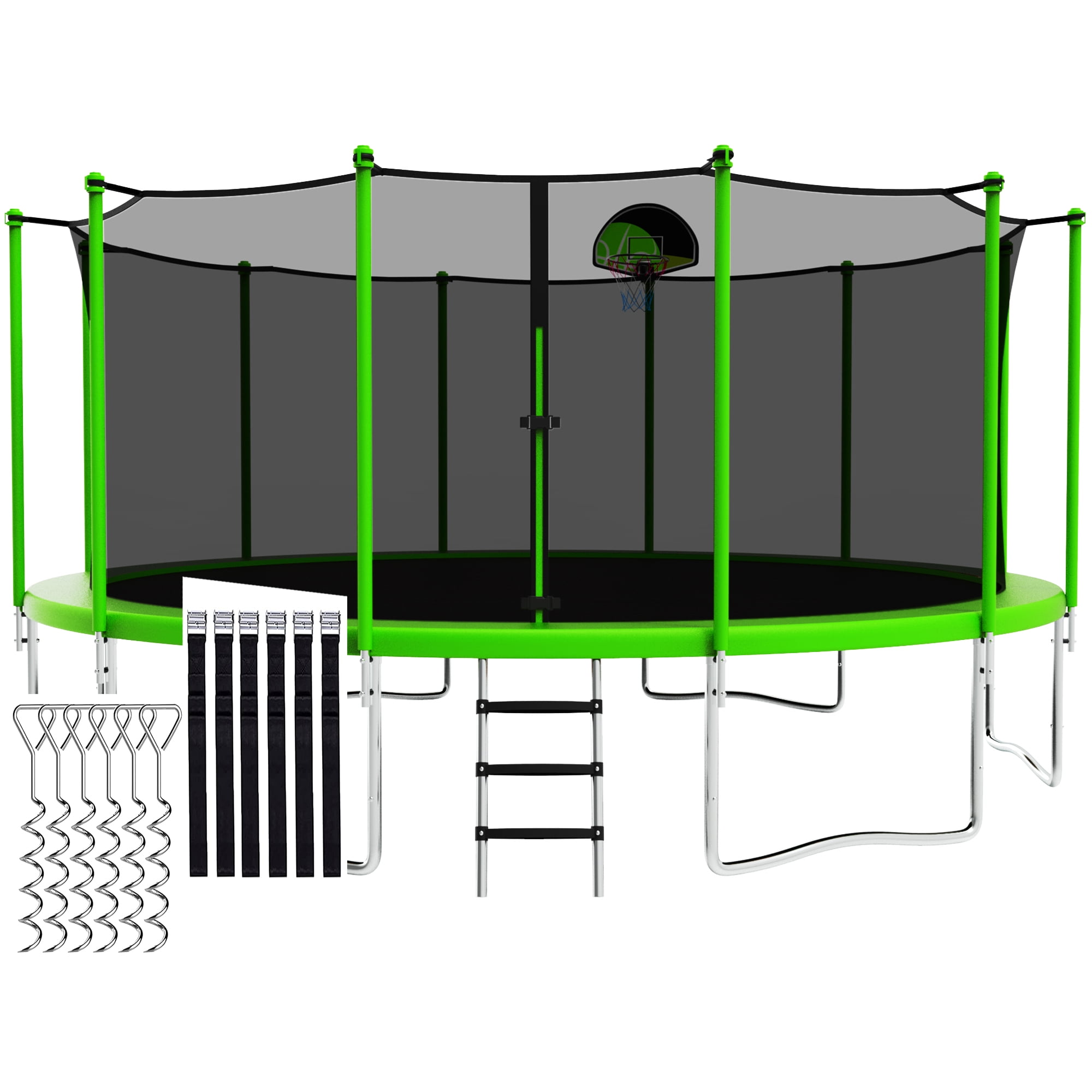 CITYLE Trampoline 12FT 14FT 15FT 16FT 1500LBS Trampoline for Adults Kids Trampolines with