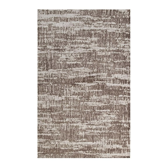 Industrial Country Farm Beach House Living Lounge Room Area Rug Runner Floor Carpet, Distressed Vintage Style, Fabric, Multi Brown Tan