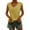 Yellow, variant on Women's Casual Solid V-Neck Short Sleeve Vest T-Shirt - Loose Fit Tank Top, 60% Polyester 35% Rayon 5% Spandex