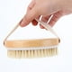 thumbnail image 4 of Cepillo corporal seco para exfoliación | Mango de madera con cerdas de jabalí | Cepillo de masaje para ducha y baño | Elimina la piel muerta y mejora la circulación | 11 x 11 x 3,5 cm, 4 of 8