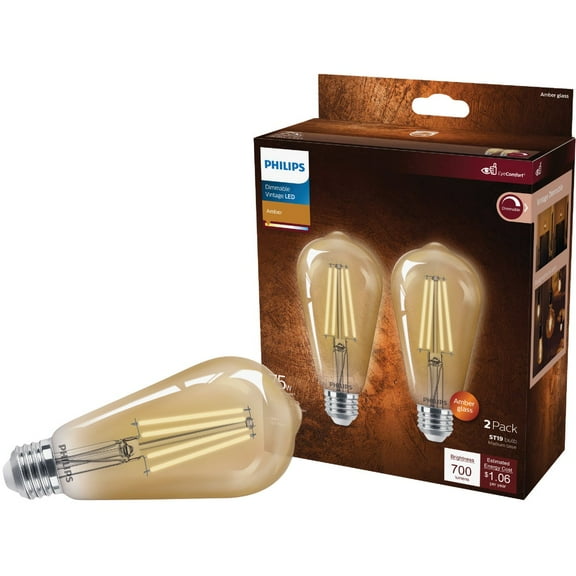 Philips 2pk 75w St19vin Led Bulb 565969