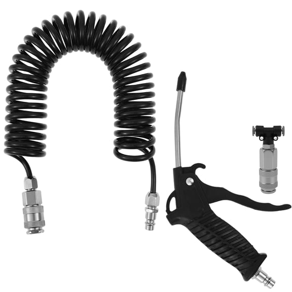 Air Blow Firearm Kit with 16ft Hose Air Duster Blow Kit Metal Structure Sturdy Robust High Strength Large Flow for Dust Blowing Operations