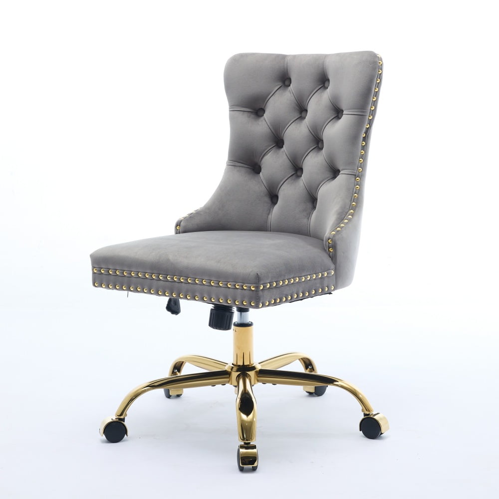 upholstered tufted velvet office chair product
