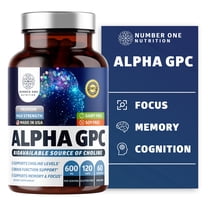Premium Alpha GPC Choline Capsules 600mg, 120 Veg Caps