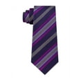 thumbnail image 1 of Kenneth Cole Cravate à Rayures pour Hommes, Violette, Taille Unique, 1 of 3
