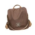 thumbnail image 3 of Mochila para mujer, bolso de mano, mochila de viaje informal para mujer, para vacaciones, al aire libre marrón, 3 of 9
