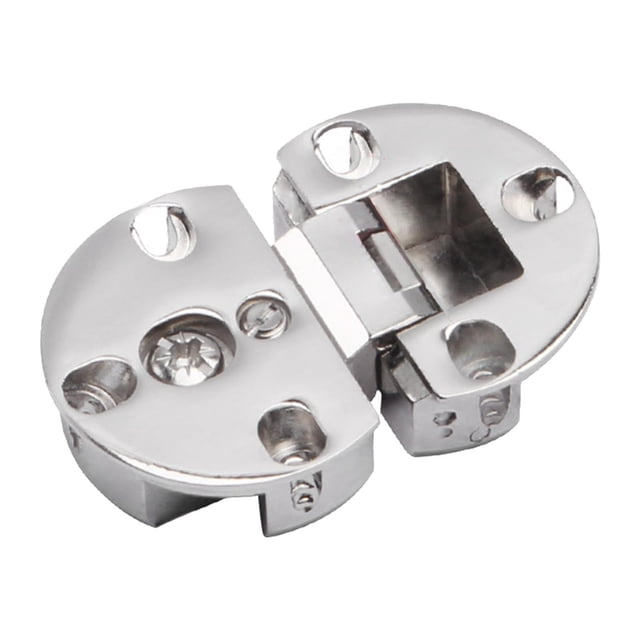 2x Bisagras de gabinete Bisagras de gabinete Plegado de servicio pesado Reemplace las bisagras de la mesa plegable Bisagras de borde redondo para la 5.8cmx3.7cm