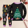 thumbnail image 2 of Gubotare Christmas Pajamas for Kids Unisex Toddlers and Babies' Snug-Fit Cotton Pajamas, Pack of 2 2T 3T (Black,2-3 Years), 2 of 6