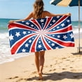 thumbnail image 5 of Patriotic Beach Towel 250th Anniversary 4th of July Independence Day Fireworks Stars Soft Towels for Travel Swimming Bath C, 5 of 7