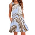 thumbnail image 5 of SMihono Robe d'Été pour Femmes Grande Taille Robes d'Été pour Femmes Plage Florale T-Shirt Robe Décontractée Poches Boho Robe Débardeur, 5 of 5