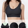 thumbnail image 6 of Endives Jelly Bra for Women Wireless Full Coverage Support Bra Back Hook Closure Soft Everyday Sleep Bra for Large Bust XL, 6 of 7