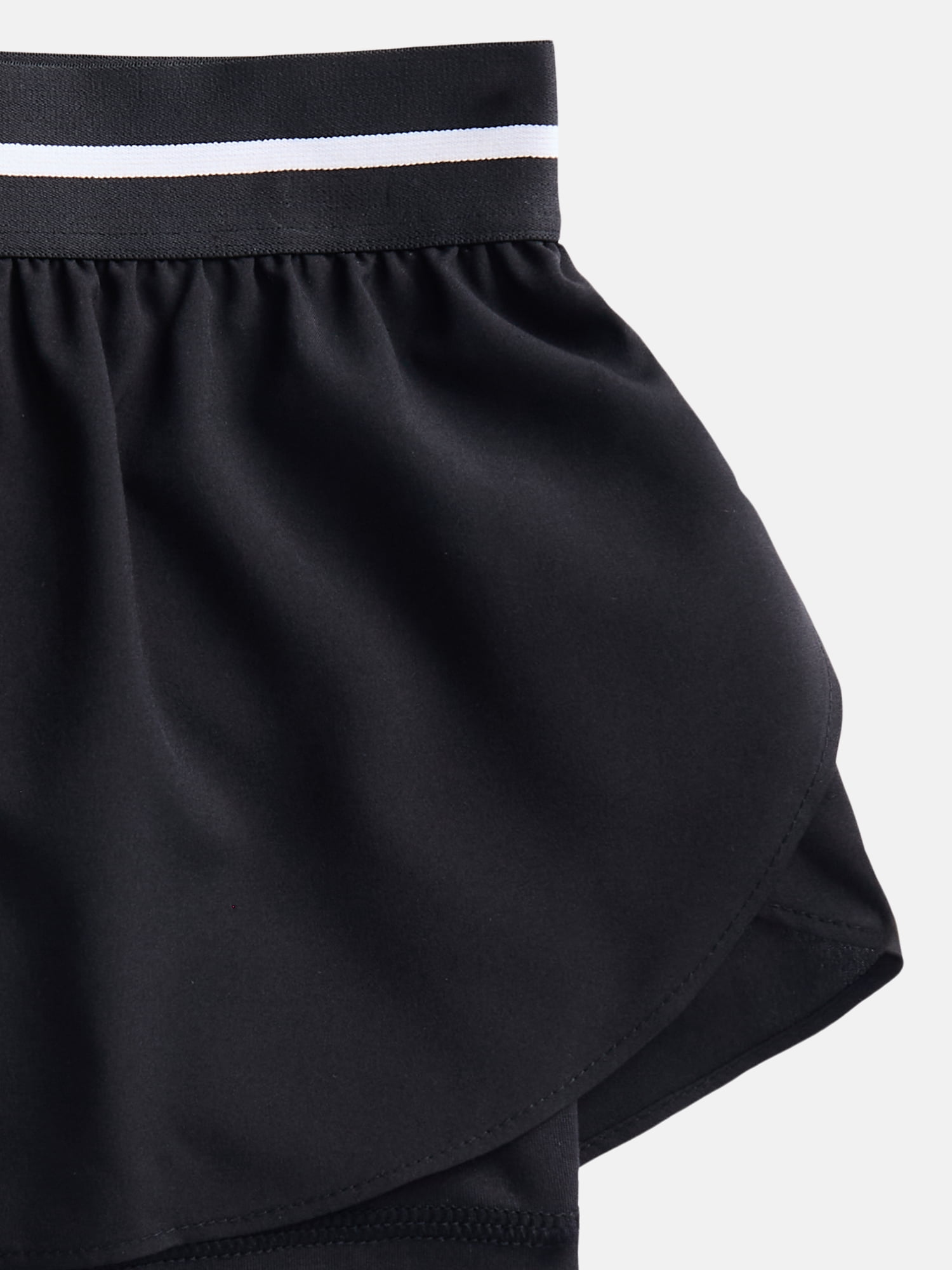 Athletic Works Girls Active 2 In 1 Shorts, Sizes 4-18 & Plus