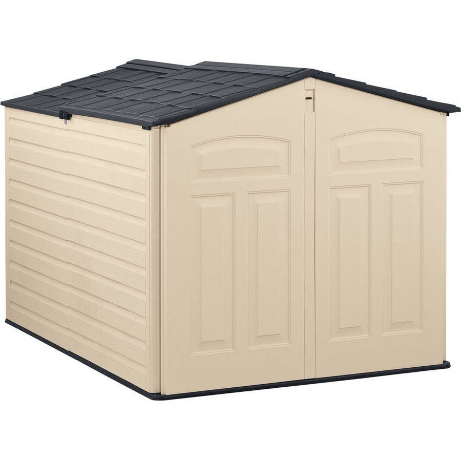 Rubbermaid 6 x 5 ft. Plastic Storage Shed, Beige