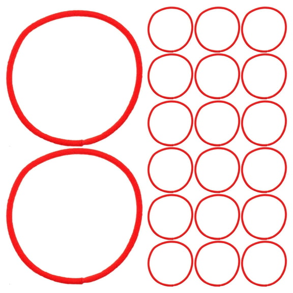 ELAYARD 100Pcs Creative Red Hair Elastics for Attractive Hair Styles
