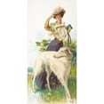 thumbnail image 3 of C.J. Monroe 11x18 Black Modern Framed Museum Art Print Titled - A Russian Greyhound (1907), 3 of 5