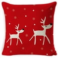 thumbnail image 2 of Christmas Pillow Covers Snowman Santa Christmas Tree Pillows Winter Holiday Throw Pillows Farmhouse Christmas Decor for Couch 18x18inch, 2 of 2