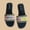 Black, variant on Women's Flat Sandals with Beaded and Embroidered Upper, Minimalist Open Toe Mules for Daily Casual, Beach, and Vacation Wear