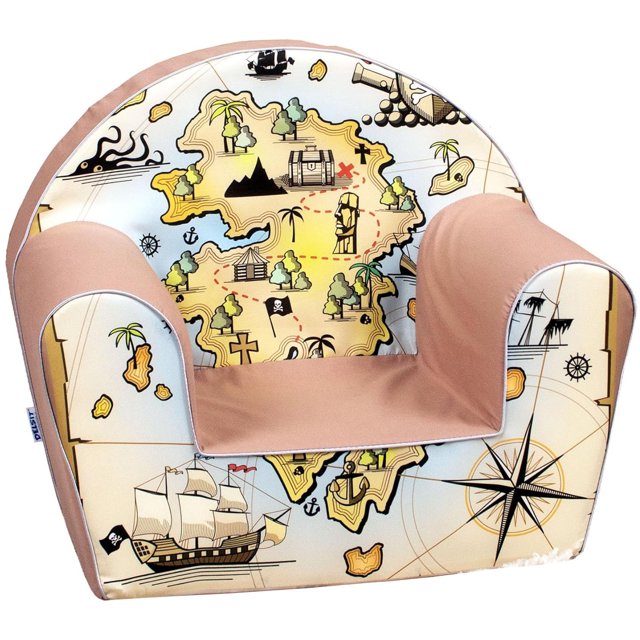 Delsit Kids Couch for Toddlers - Comfy Armchair for Children, Lightweight Foam Sofa and Reading Chair with Removable Cover, Made in Europe