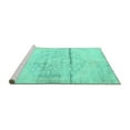 thumbnail image 2 of Ahgly Company Machine Washable Indoor Rectangle Persian Turquoise Blue Traditional Area Rugs, 5' x 8', 2 of 4