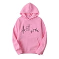 thumbnail image 1 of Sudadera Para Mujer Moda Sudaderas Con Capucha Sudaderas Casual Manga Larga Estampado Bolsillo Tops Blusa Odeerbi  ODB186030, 1 of 5