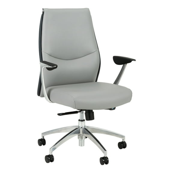 Norwood Commercial Furniture Premium High Back Contemporary Fully-Adjustable Executive Office Desk Chair, Gray