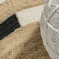 thumbnail image 3 of JONATHAN Y ANSA 5' Round Area Rug, Porto Jute Circle - Natural/Cream/Black, RNF106A-5R, 3 of 5