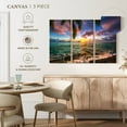 thumbnail image 4 of Elephant Stock Lanikai Beach Wall Art - Horizontal Multi Panel Canvas - Living Room Wall Decor - Beach Multi Panel - Blue And Teal Decor - 23" x 14", 4 of 4