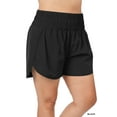 thumbnail image 2 of TheLovely Women's Casual Windbreaker Smocked Waistband Running Active Gym Shorts w/Built-In Inner Brief, 2 of 5