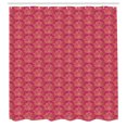 thumbnail image 2 of Ambesonne Oriental Shower Curtain, Peaceful Lotus Art, 69"Wx70"L, Magenta Sand Brown, 2 of 4