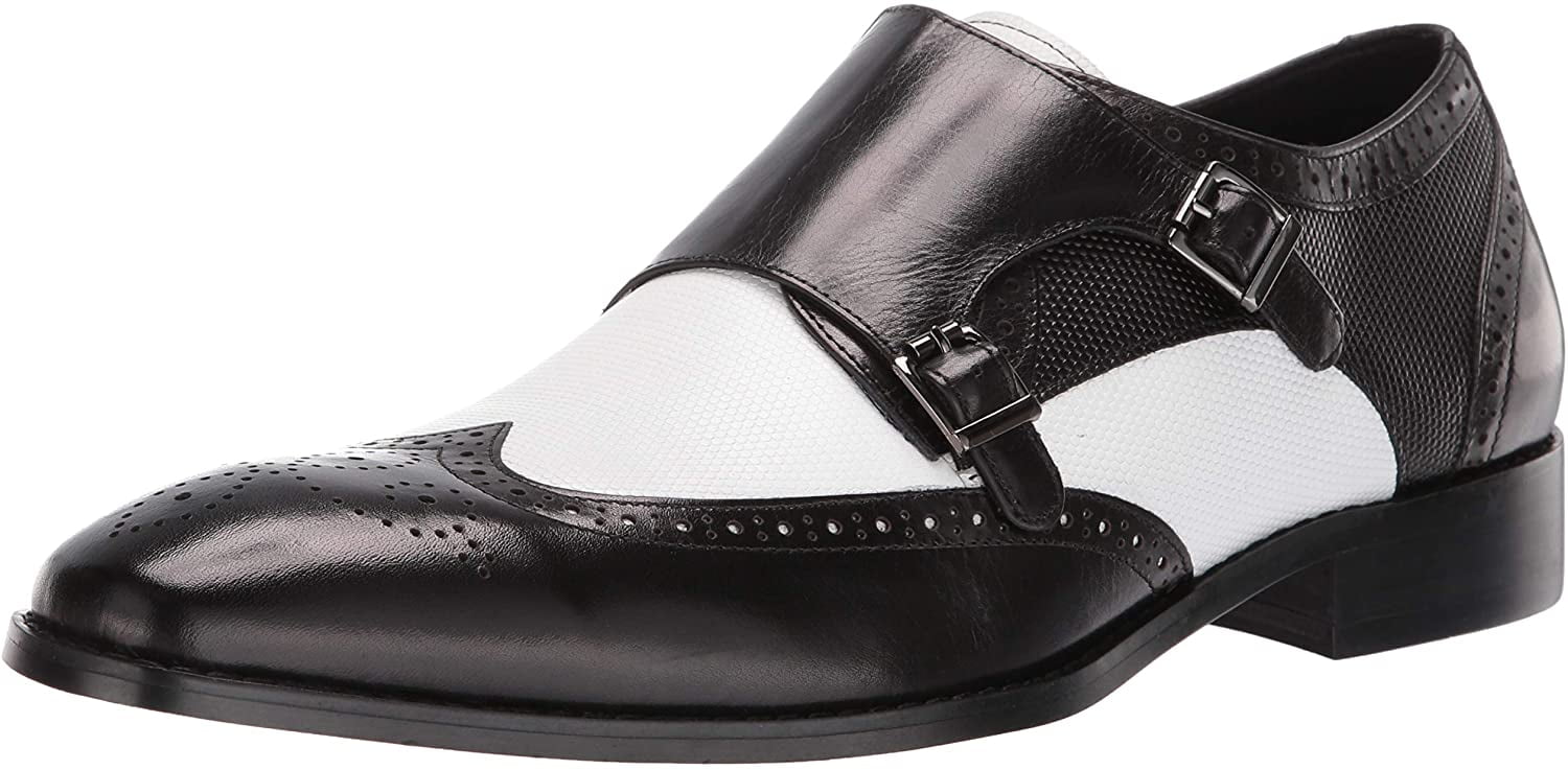 stacy adams men's lavine double monk strap loafers
