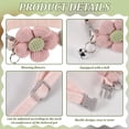 thumbnail image 4 of 4 Collares Ajustables para Perro en 4 Colores con Flores, de Poliéster, con Adornos de Campana. Collar para Cachorro con Flores de Longitud Ajustable., 4 of 6