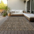 thumbnail image 5 of Addison Rugs Chantille Indoor/Outdoor Transitional Bohemian Chocolate Washable Rectangle Rug, 5' x 7'6", 5 of 5