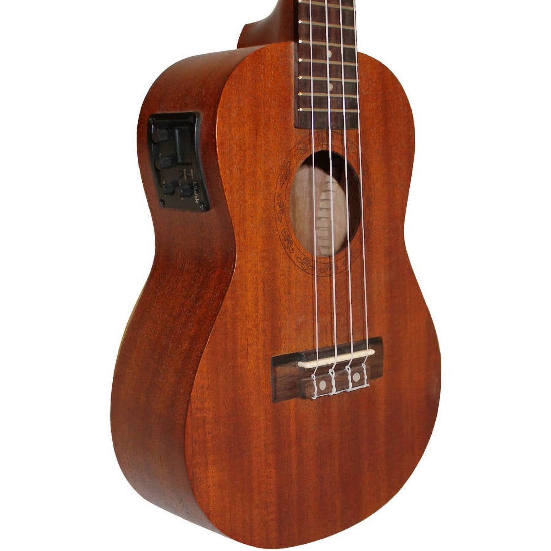 Sawtooth Mahogany Series Concert Ukulele with Preamp and Quick Start Guide