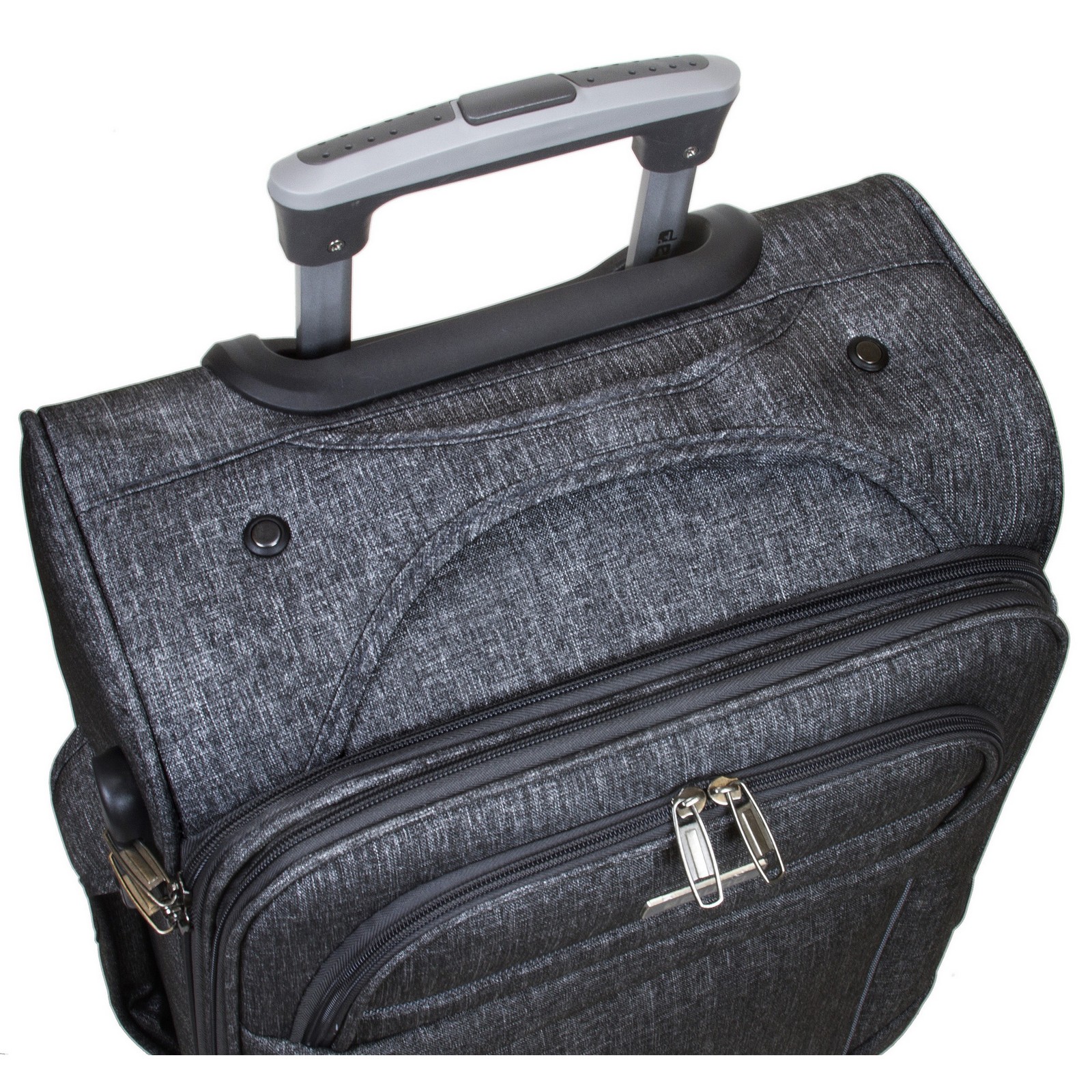 Buy Dejuno Aurora Lightweight Denim 3Piece Spinner Luggage Set Black