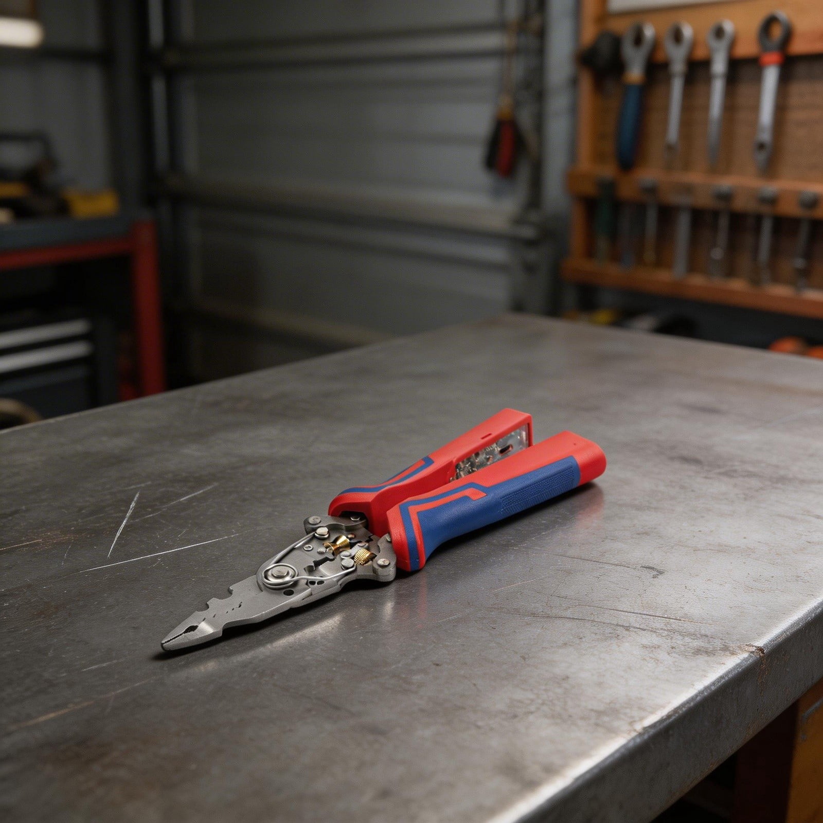 Foldable 10-in-1 High Carbon Steel Wire Stripper & Tester for Efficient Cablert