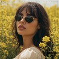 thumbnail image 3 of SA106 Oval Metal Sunglasses for Women and Men, 3 of 6