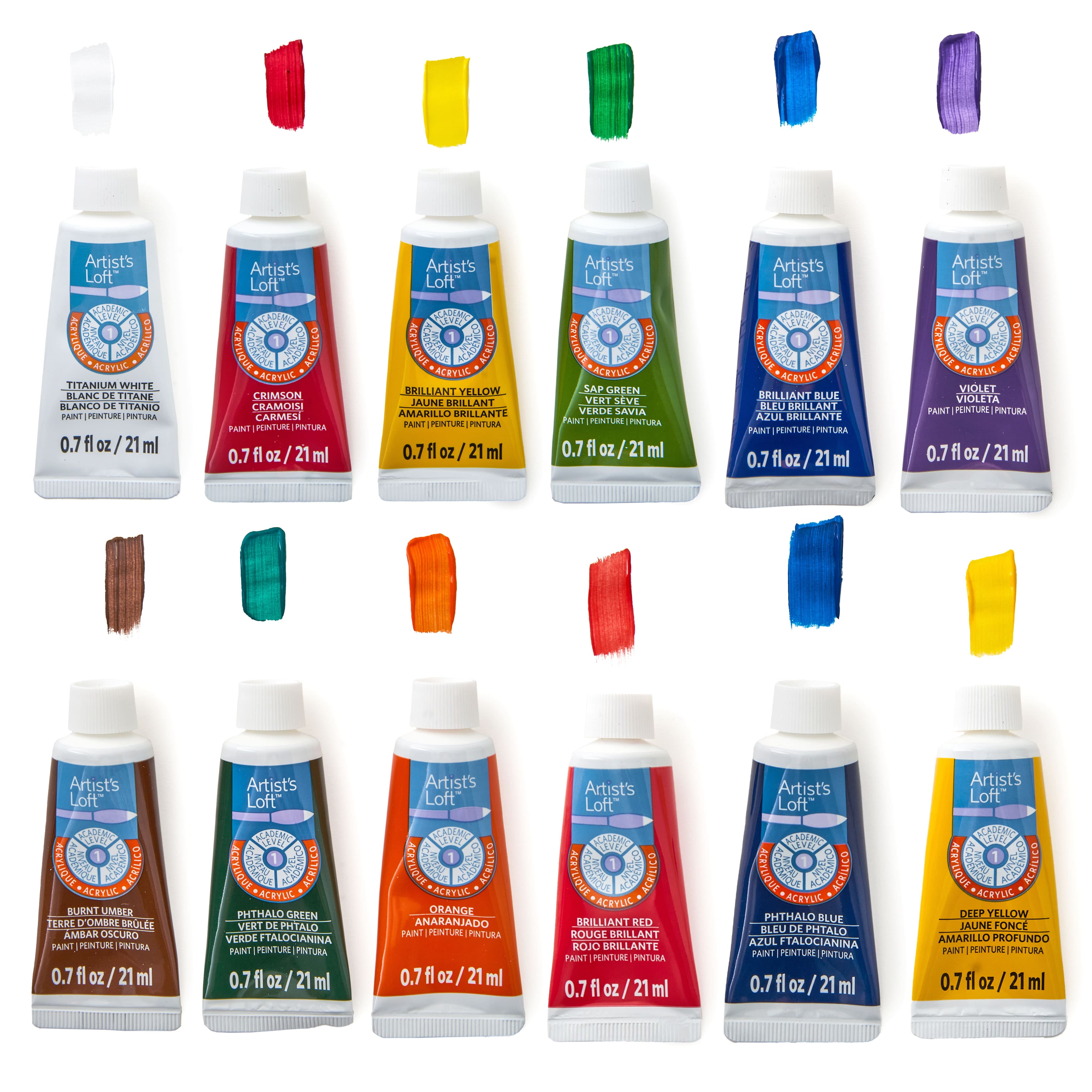 12 Packs: 24 ct. (288 total) Acrylic Paint Set by Artist's Loft