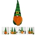 thumbnail image 3 of FRCOLOR St. Patrick's Day Gnome Table Decor Green Polyester Fiber Cute Ornament, 3 of 5
