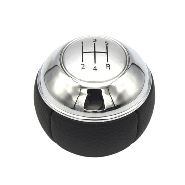 fastboy Car Gear Shift Knob Modified Replacing Solid Color Detachable Shifter Lever Part Replacement for Mini Copper R52 R53 Silver 5 Gear