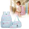 thumbnail image 2 of Back To School Backpack Star Prints Cute Backpack Stationery Pouch Lunch Box Pouch Students Backpacks Three-Piece Set, 2 of 9