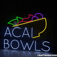 thumbnail image 3 of Craftnamesign Acai Bowls Neon Light For Wall Decor, Healthy Fruit Store Wall Sign, 3 of 5