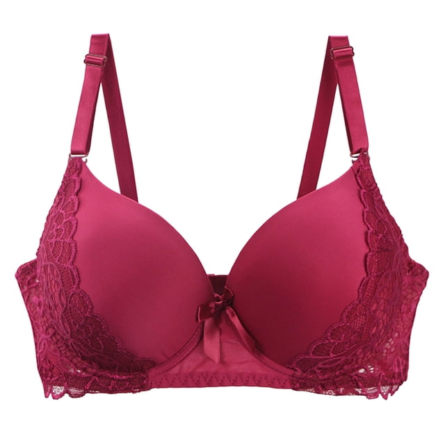 Soutien-gorge Aguichant en Dentelle avec Armatures et Bretelles Réglables