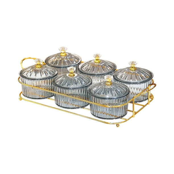 Platos para servir divididos Bandeja para frutos secos Bandeja nórdica para frutos secos y dulces para apartamento gris 6