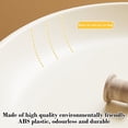 thumbnail image 4 of Mesa auxiliar con ruedas color crema, mesita de noche para dormitorio, mesa de salón, mesa nido portátil para espacios pequeños, estante de almacenamiento de plástico., 4 of 6