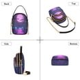 thumbnail image 3 of FORMRS Crossbody Bag for Women Quilted Travel Shoulder Cell Phone Purse with Chain Strap Handbag, Pink Neon Road, 3 of 7