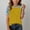 Yellow, variant on Babcutegg Girls Denim-Style Printed Short Sleeve T-Shirt – Casual Round Neck Top with Contrast Patchwork Design for Summer Everyday Wear Brown Size 10-11