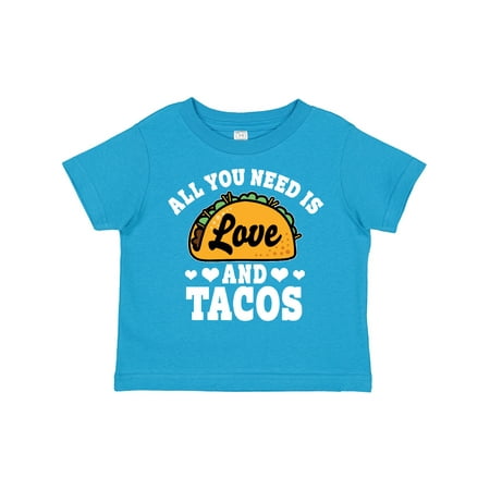 

Inktastic Valentine s Day All You Need is Love and Tacos Gift Toddler Boy or Toddler Girl T-Shirt