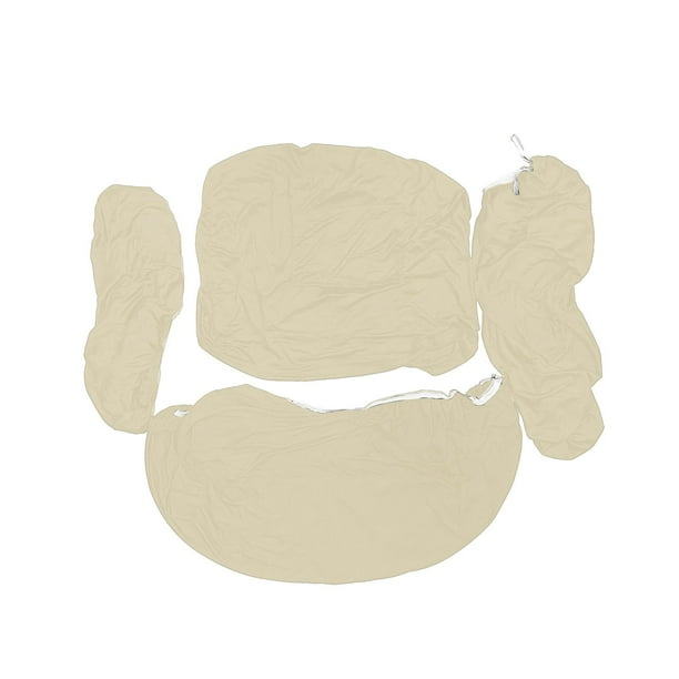 Fundas para sillones reclinables Fundas para sillones reclinables Lavables Protectoras Poliéster Ligeras Beige Blanco