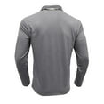thumbnail image 6 of JIANJIA Mens Polo Shirts Autumn Winter Casual Long Sleeve Classic Plaid Button Pockets Tops Daily-Wear, 6 of 7