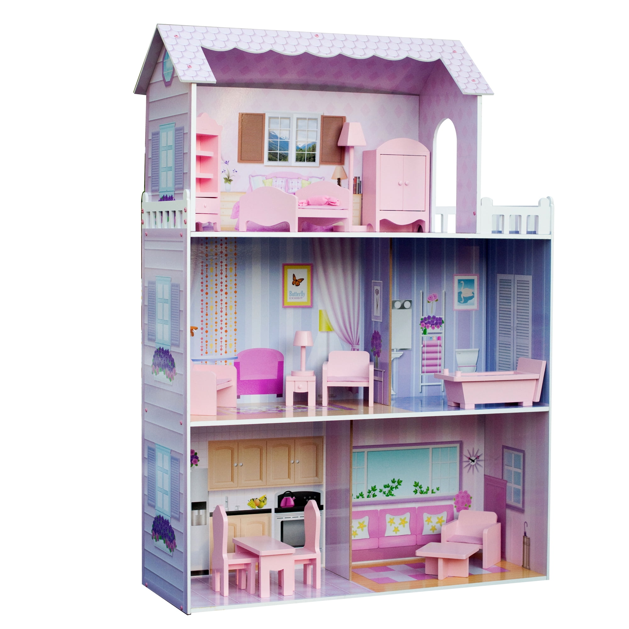 1:12 dollhouse 迷你娃娃屋 迷你家具袖珍 DIY木房子-阿里巴巴